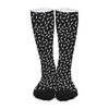 White And Black Gun Bullet Pattern Print Long Socks