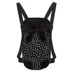 White And Black Gun Bullet Pattern Print Pet Carrier Backpack