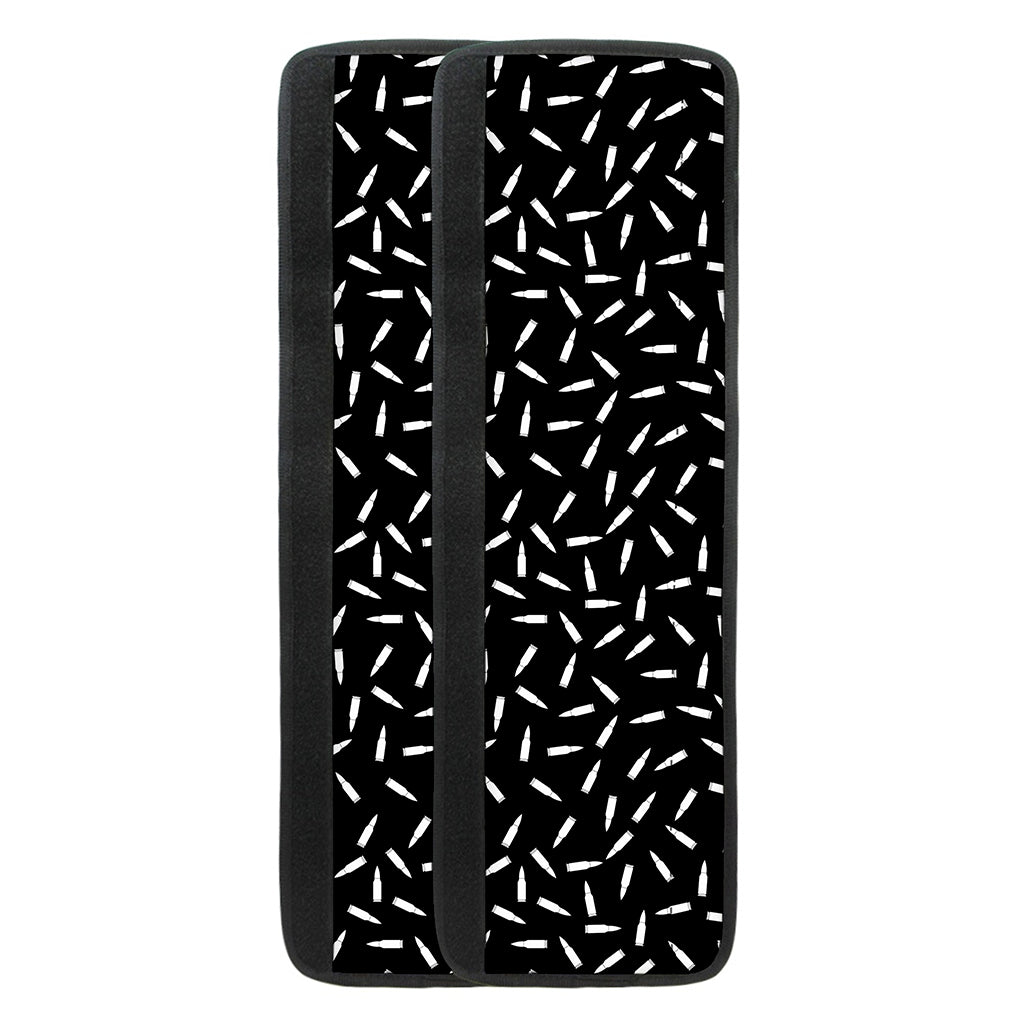 White And Black Gun Bullet Pattern Print Refrigerator Handle Covers