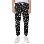 White And Black Gun Bullet Pattern Print Scuba Joggers