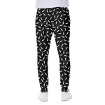 White And Black Gun Bullet Pattern Print Scuba Joggers