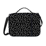 White And Black Gun Bullet Pattern Print Shoulder Strap Bible Bag