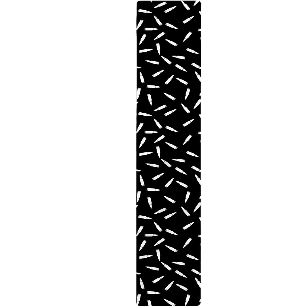 White And Black Gun Bullet Pattern Print Table Runner