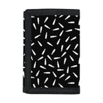 White And Black Gun Bullet Pattern Print Trifold Wallet