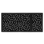 White And Black Gun Bullet Pattern Print Trifold Wallet