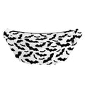 White And Black Halloween Bat Print Fanny Pack