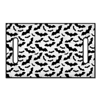 White And Black Halloween Bat Print Golf Cart Seat Cover