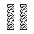 White And Black Halloween Bat Print Handle Covers