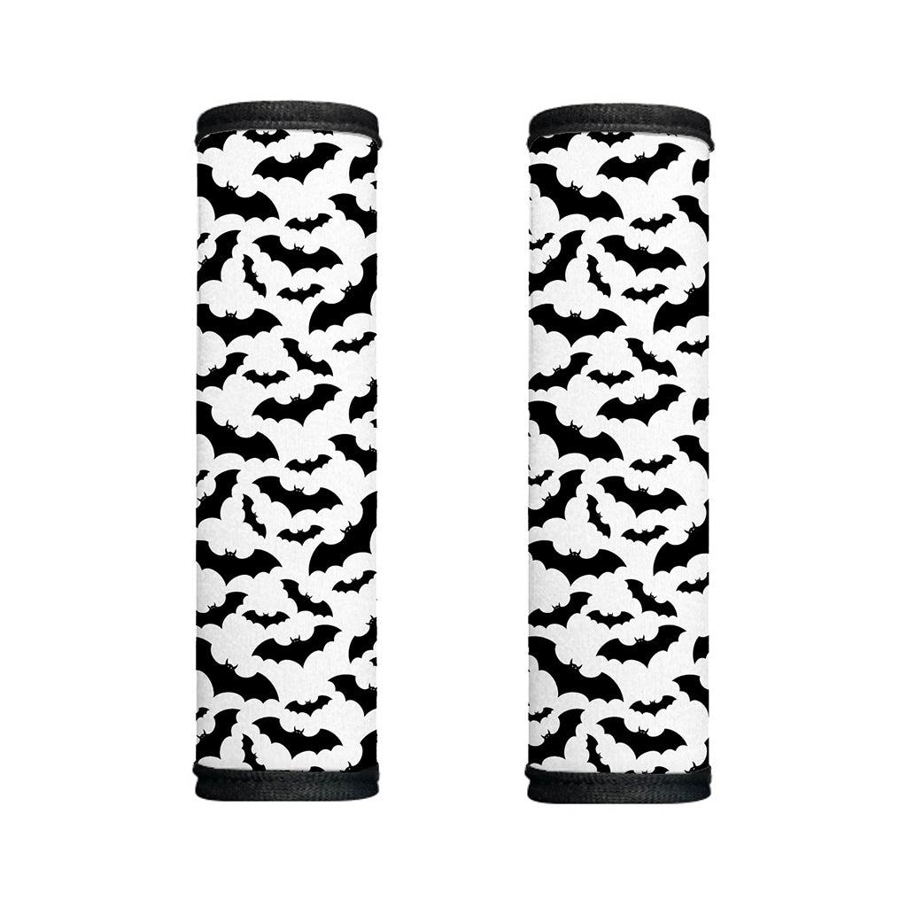 White And Black Halloween Bat Print Handle Covers