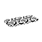 White And Black Halloween Bat Print Piano Keyboard Cover