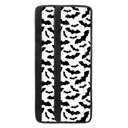 White And Black Halloween Bat Print Refrigerator Handle Covers
