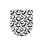 White And Black Halloween Bat Print Toilet Lid Cover