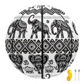 White And Black Indian Elephant Print Basketball