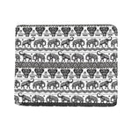 White And Black Indian Elephant Print Bifold Wallet