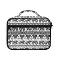 White And Black Indian Elephant Print Briefcase Bible Bag