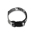 White And Black Indian Elephant Print Dog Collar