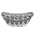 White And Black Indian Elephant Print Fanny Pack