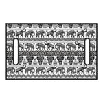 White And Black Indian Elephant Print Golf Cart Seat Cover