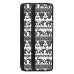 White And Black Indian Elephant Print Refrigerator Handle Covers
