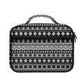 White And Black Knitted Pattern Print Briefcase Bible Bag