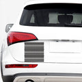 White And Black Knitted Pattern Print Car Sticker