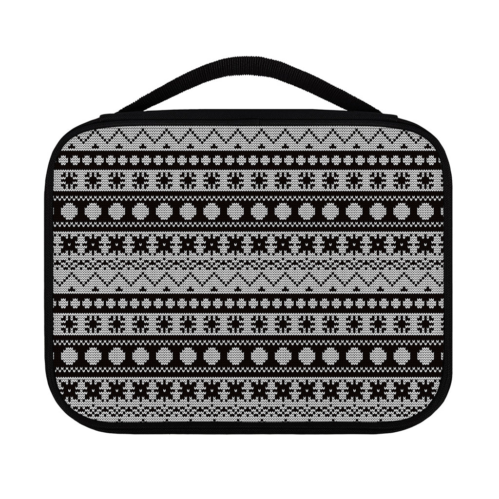 White And Black Knitted Pattern Print Classic Bible Case