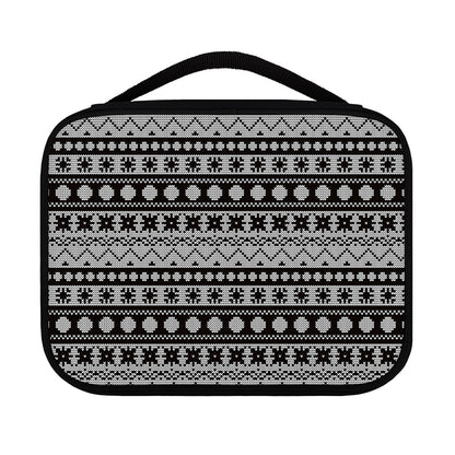 White And Black Knitted Pattern Print Classic Bible Case