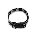White And Black Knitted Pattern Print Dog Collar