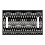 White And Black Knitted Pattern Print Golf Cart Seat Cover