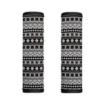 White And Black Knitted Pattern Print Handle Covers
