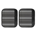 White And Black Knitted Pattern Print Handle Covers