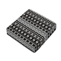 White And Black Knitted Pattern Print Outdoor Seat Cushion Cover