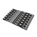 White And Black Knitted Pattern Print Pet Cooling Mat Cover