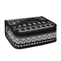 White And Black Knitted Pattern Print Small Lunch Bag