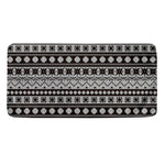 White And Black Knitted Pattern Print Towel
