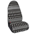 White And Black Knitted Pattern Print Waterproof Car Seat Cover