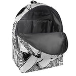 White And Black Leo Sign Print Backpack