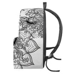 White And Black Leo Sign Print Backpack