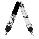 White And Black Leo Sign Print Bag Strap