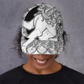 White And Black Leo Sign Print Baseball Cap