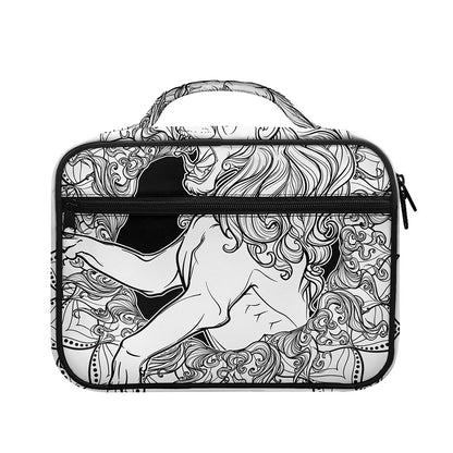 White And Black Leo Sign Print Briefcase Bible Bag