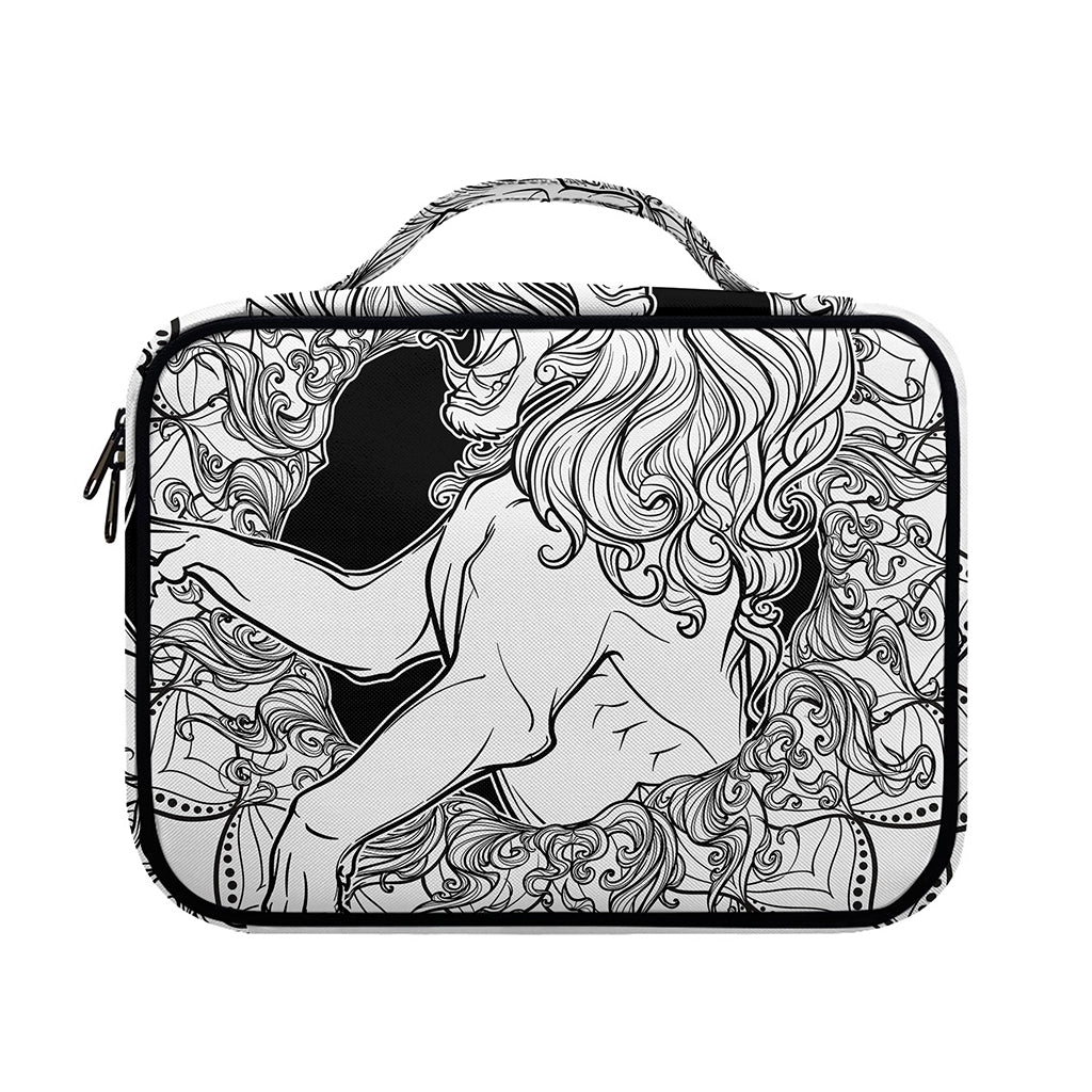 White And Black Leo Sign Print Briefcase Bible Bag