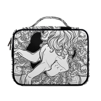 White And Black Leo Sign Print Briefcase Bible Bag