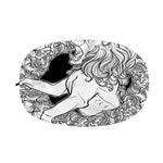 White And Black Leo Sign Print Car Side Mirror Covers