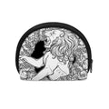 White And Black Leo Sign Print Coin Purse