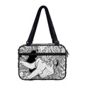 White And Black Leo Sign Print Double Strap Bible Bag