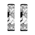 White And Black Leo Sign Print Handle Covers