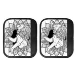 White And Black Leo Sign Print Handle Covers