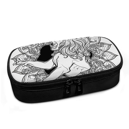 White And Black Leo Sign Print Insulin Cooler Travel Case