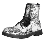 White And Black Leo Sign Print Backpack